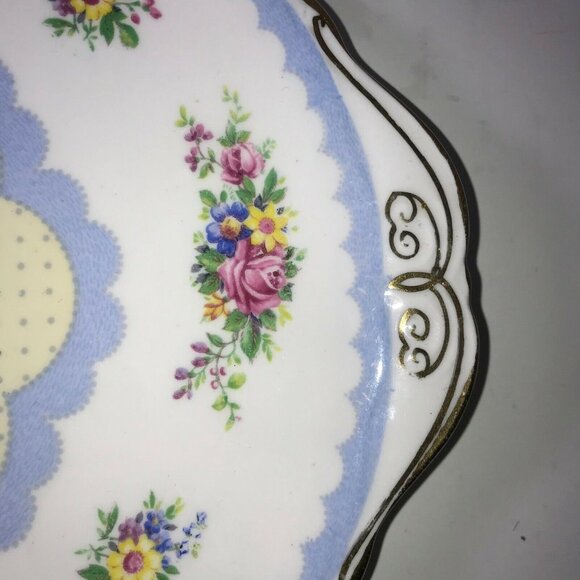 Royal Albert Prudence Cake Plate Floral Serving Tray English Bone China Dish - Picture 5 of 6